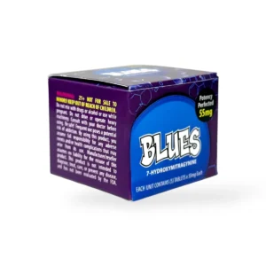BLUES 7-Hydroxymitragynine chewable Tablets 55mg Per Tablet
